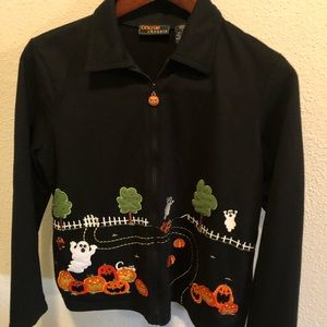 Halloween Zip Up Sweater
